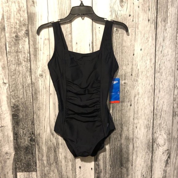 Speedo Other - Speedo One Piece Shirred Tank Bathing Suit, Swimwear